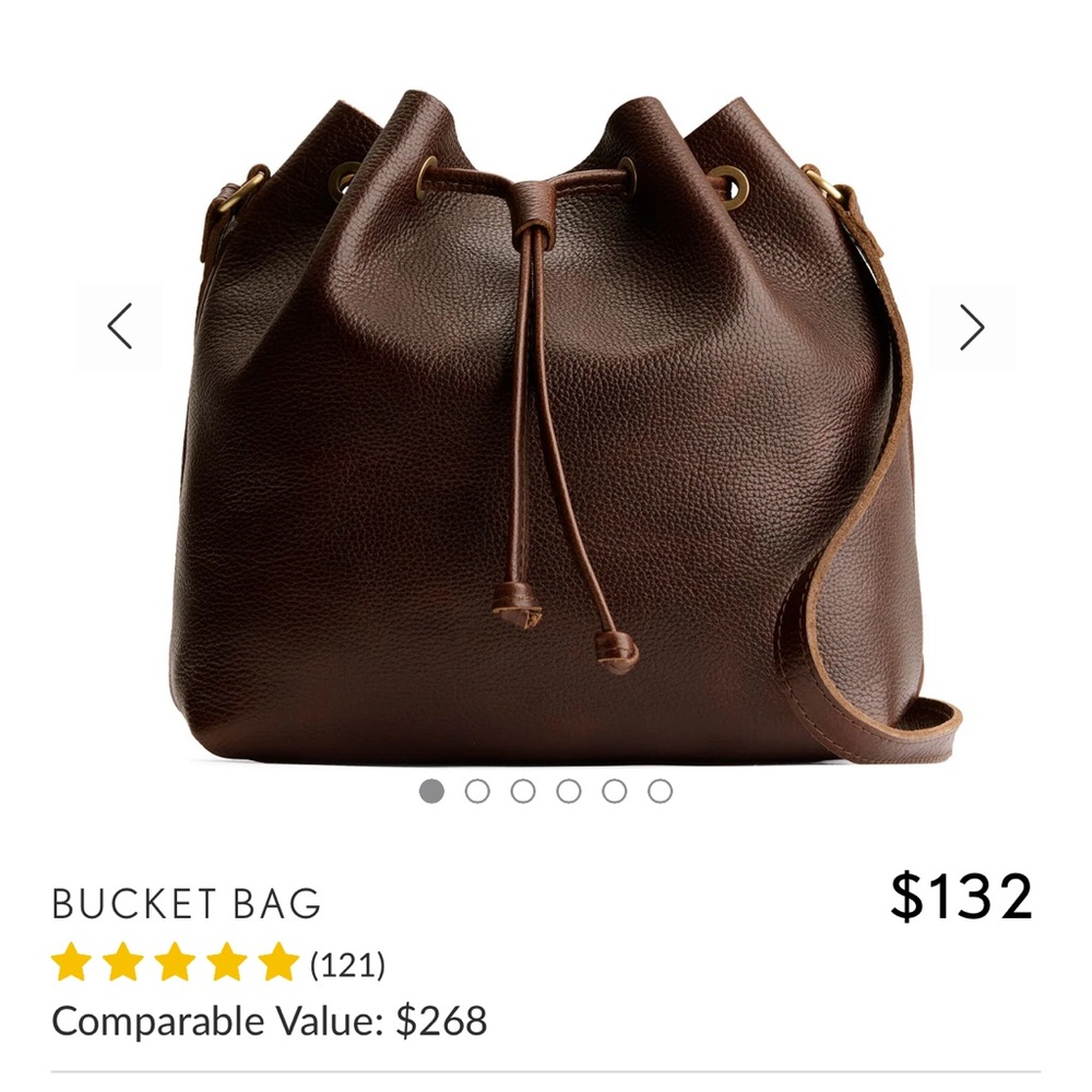 Portland Leather Goods Bucket Large Bag